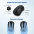 Wireless Keyboard and Mouse Combo, Full-Sized 2.4GHz Wireless Keyboard with Optical Mouse for Windows, Mac OS,