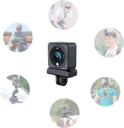 Action 2 Magnetic Adapter Mount - 1/4 Interface Bracket for DJI Action 2 Sports Camera Accessories
