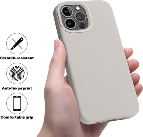 OTOFLY iPhone 13 Pro Case, Liquid Silicone Slim Protective Shockproof Cover with Anti-Scratch Microfiber Lining, 6.1