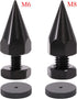 Flushbay 4 Pack M8 (M8) Speaker Spikes Floor Protectors Adjustable Speaker Isolation Spikes Black for Subwoofer CD DVD