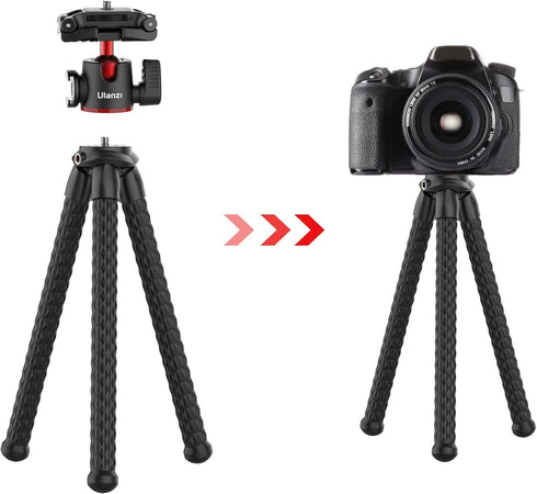 ULANZI MT-33 Camera Tripod, Flexible Mini Tripod with 1/4" Screw for Magic Arm, Compatible with iPhone and Cameras