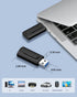 TEWENE 1-Pack 8GB FAT32 2.0 8GB Flash Drives USB Flash Drive (&Type-C Adapter) Thumb Drive with Unique Clip