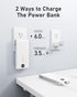 VEEKTOMX 10000mAh, Pack 17/16/15/14, Portable Charger with Built in Cables Power Bank for iPhone with AC Wall Plug