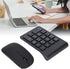 SUNGOOYUE Number Pad, Plug and Play 2.4GHz Wireless Technology, 1200 DPI Mouse Combo, Black