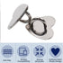 SiLnmLih 12 Pcs Metal Phone Finger Grip Hook Adhesive Heart Shaped Phone Charm Hook Smartphones Accessories Charm Loop