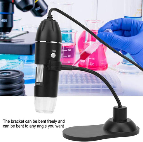 LED Digital Microscope, Aluminum Alloy for Biological Research and Insect Observation
