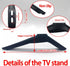 Dranvosk 59.05-85.3 Inch Set,No Universal TV Stand Legs Replacement Base for Smart TVs,Black Desktop TV Feet with Screw