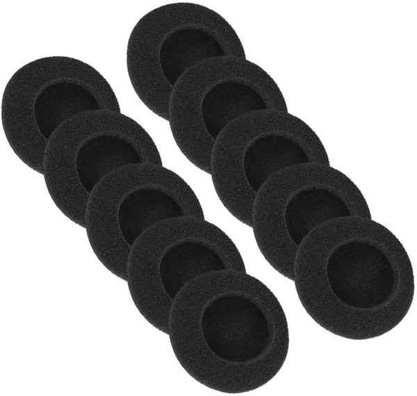 60mm/2.4" Ear Cushions Foam Replacement for Headphone Headset, Disposable Sponge Covers, 5-Pairs