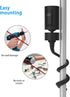 HOLACA Baby Monitor Mount, Flexible Twist Stand for Pan-Tilt Mount with 1/4 Threaded Hole, Clip Mount with 15cm Hose