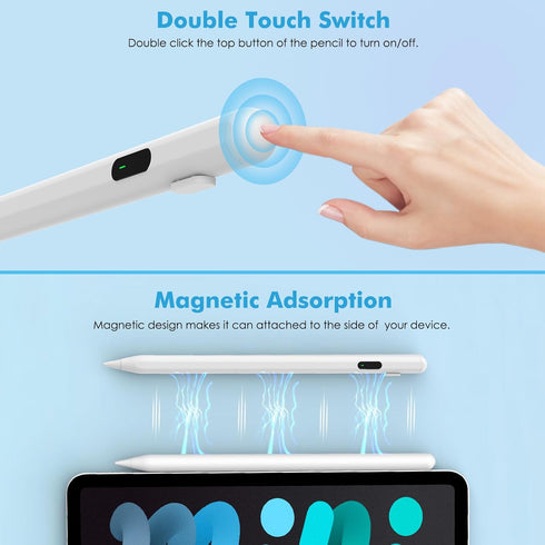 MoKo Active Stylus Pen for Touch Screen, Universal Compatible with iPad/iPhone/Samsung/Lenovo/Xiaomi, Tablet Pen with