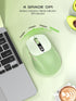 XISOGUU 5.0/4.0 2.4G Wireless Bluetooth Mouse, Bluetooth & Tri-Mode, Type-C Rechargeable with LED Screen Display