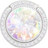 Glitter Bling Bling Phone Ring Holder - Rhinestone Cell Finger Ring Grip, Sparkle Stand for Phones, Pad (Silver)