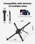 Viozon 1016 413 Portable Laptop Stand for Desk, Foldable Adjustable Computer Riser with Magnetic Phone Holder, Aluminum