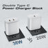USB C Charger for iPhone 16, 2 Pack 36W PD Dual USB C Port Wall Fast Charger Adapter with 2 Pcs 6 FT Cable