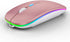 WREANU Wireless Bluetooth Mouse Rechargeable Laptop Mice with LED Lights Silent Slim Use(BT5.2