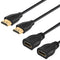 4K HDMI Extension Cable 1FT (2 Pack), High Speed 4K@60HZ HDMI Extender
