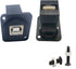USB 2.0 D Panel Mount Connector - USB B to USB A Adapter, Solderless Socket Female to Female