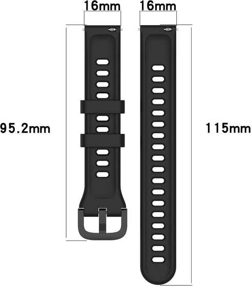 RuenTech Compatible with FITVII HM58 Smart Watch Bands, Adjustable Straps Soft Silicone Wrist Band Replacement for FITVII HM58 / HM08 Slim Fitness Tracker