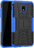 Yiakeng Galaxy J7 2018 Shockproof Protective Case with Kickstand (Blue)