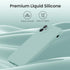 iPhone 11 Case with Square Edges, Camera Protection, Silicone Shockproof Cover with 2X Screen Protectors