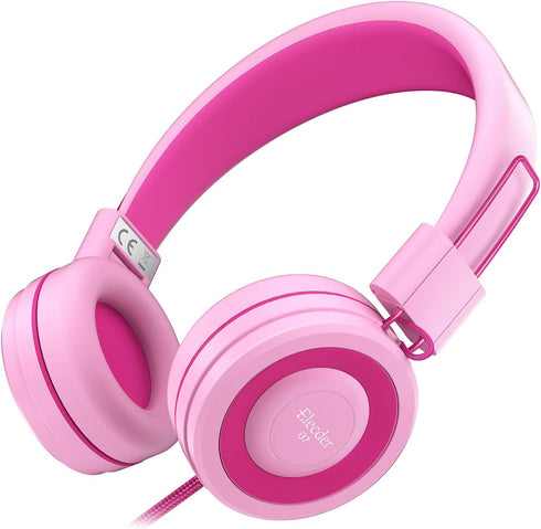 ELECDER i37 Kids Headphones - Children Girls Boys Teens Foldable Adjustable On Ear Headphones 3.5mm Jack Compatible