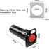 MEIRIYFA XLR 3 Pin Female to Male Pass Through Panel Mount Jack, Mic XLR 3PIN D Series Type Adapter for Microphone