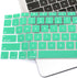Se7enline Compatible with MacBook Air Keyboard Cover, 13 inch for MacBook Air 2018-2024, Clover/Aqua Green