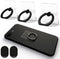 Transparent Phone Ring Holder Grip - 360 Degree Free Rotation, Clear Cell Phone Finger Ring Kick-Stand for iPhone and