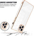 KANGHAR Case for iPhone 13 Pro Max Luxury Cute Plating Electroplated Design Full-Body Anti-Scratch Shockproof Bumper
