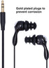 PUSOKEI Short Cord Waterproof Headphone, IP68 Waterproof Earplugs Suitable for Swimming, Surfing, Running (Black)