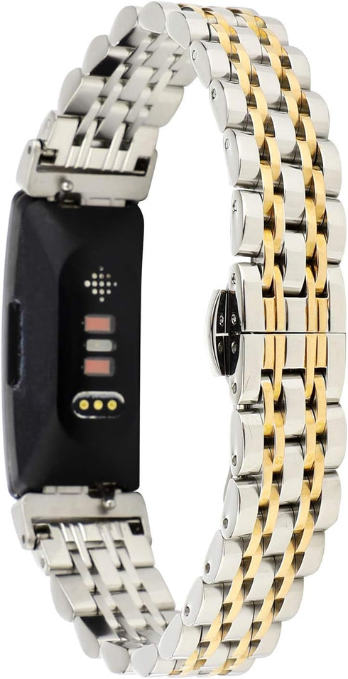 Chofit Metal Bracelet, Compatible with Fitbit Inspire/Inspire HR/Inspire 2 Bands, Stainless Steel Replacement Strap