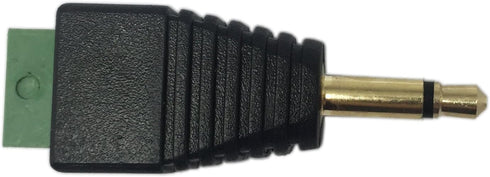 CERRXIAN 3.5mm TS Mono Male to 2 Pin Screw Terminal Female AUX Headphone Replacement Adapter (2-Pack)