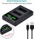 Hisewen LP-E12 Battery 2Pack with Dual USB Charger for Canon EOS M Series and Rebel SL1, Powershot