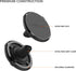ROKFORM Double Magnetic Air Vent Holder, Aluminium Car Holder, Super Grip Clip, Black, Compatible with MagSafe Phones