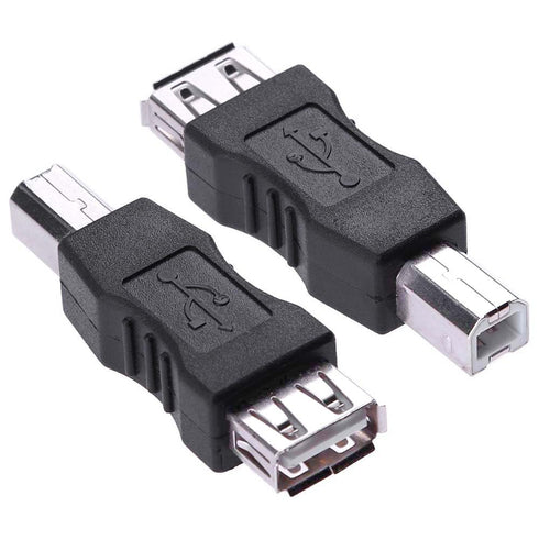 Herfair Printer to USB Adapter USB Type B Male to USB-A Female Converter
