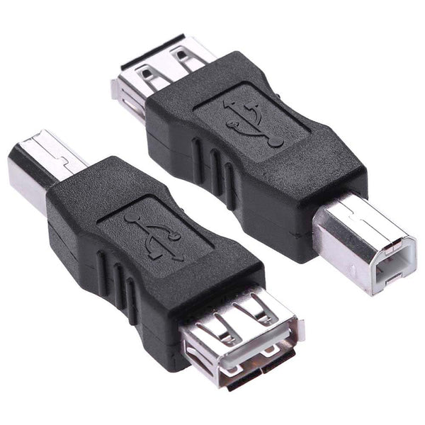 Herfair Printer to USB Adapter USB Type B Male to USB-A Female Converter