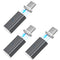 NETDOT Gen10 Magnetic Fast Charging USB-C to USB-C Adapter, 3 Pack Black Compatible with Type-C Smartphones