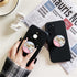 Clear Crystal Collapsible Expanding Mobile Phone Grip Stand Holder for Smartphones and Tablets (Gold Pink Marble)