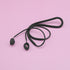 2PCS Silicone Anti-Loss Straps, Soft Neck Rope Cord Sport Lanyard 40cm Length for Samsung Galaxy Buds 2 (Black & Green)