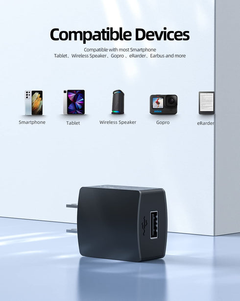 Charger for Tribit Speakers XSound Surf Go, StormBox Pro Micro, MaxSound Plus, Headphones, Earbuds Power Supply Adapter