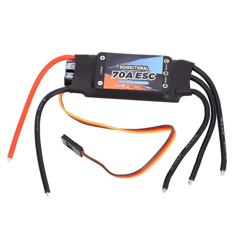 70A Bidirectional RC Brushless ESC Electronic Components RC Electric Speed Controller for RC Car Boat Underwater