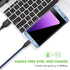 Micro USB Cable, 3Pack 10FT Android Charger Cable Long Nylon Braided for Samsung Galaxy S7 S6 Edge, Tablets and More