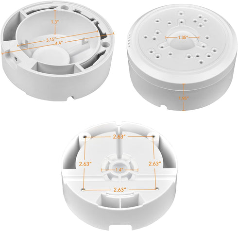 Universal Bullet Security Camera Junction Box Mount Bracket, Plastic Junction Box for Arlo and Reolink Solar Panel