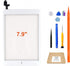 iPad Mini 1/2 Screen Replacement, Touchscreen Digitizer (White) with Home Button, Full Repair Kit
