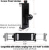 Aluminum Alloy Tablet Holder with 1" Ball Head, 360 Rotatable Tablet Mount for iPad and Other Devices from 4.7"-12.9",