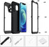 Mitywah Heavy Duty Waterproof Case for iPhone 12, Shockproof Full Body Underwater Protective Metal Case 6.1 inch, Black