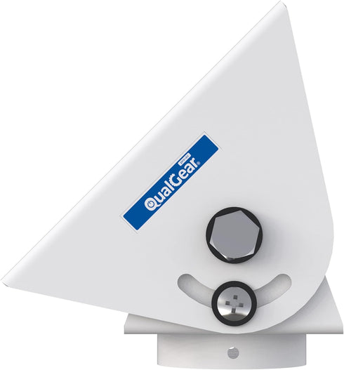 QG-PRO-PM-VCA-W Pro-AV Suspended Ceiling Adapter by QualGear, Adjustable Projector Accessory, White