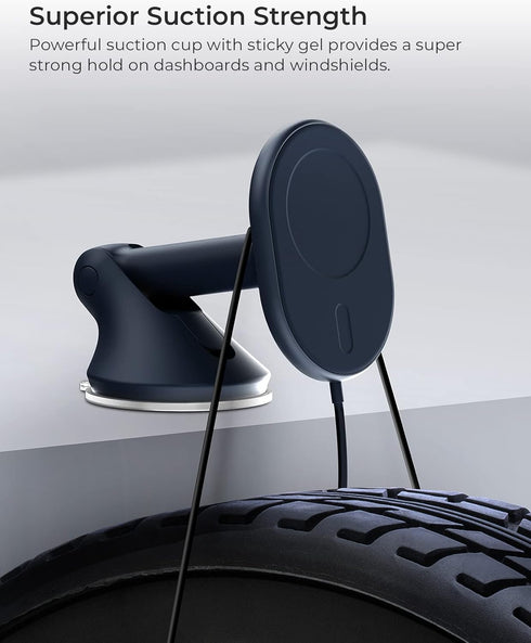 iOttie Velox Magnetic Wireless Car Mount for MagSafe iPhones - Charger Included, Compatible with iPhone 12 to 15