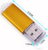 USB Flash Drives 2.0 Metal Key Pack of 5 Colors (512MB, Smaller Than 1GB, Blank)
