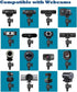 AceTaken 10'' C920/MX 4K/StreamCam/Brio 4K/C930/C922/C925e/C615/Brio 500 Upgraded Webcam Wall Mount Selfie Light, Ring
